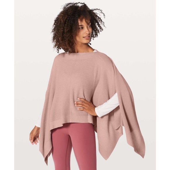 Lululemon‎ Forward Flow One Size Cardigan Cape Sweater Knit Poncho - Picture 1 of 8
